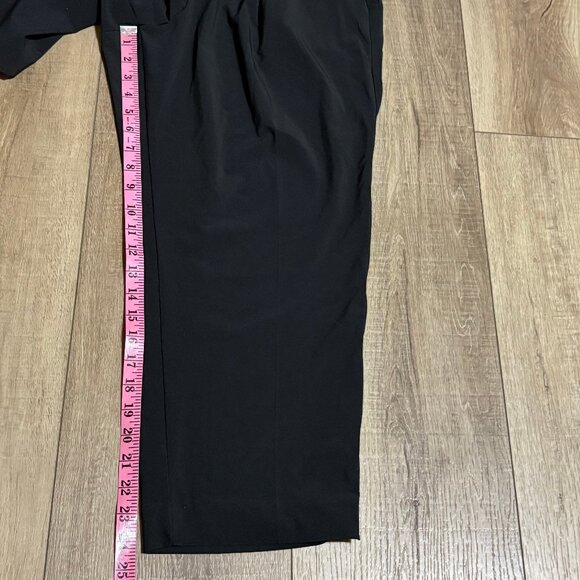T by TALBOTS Lightweight Crop Pants Size Petite Large Black - Picture 8 of 11